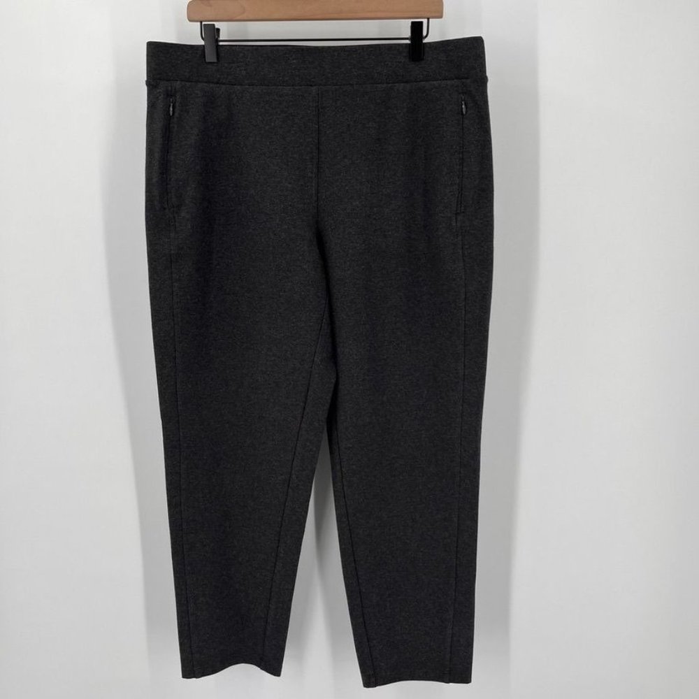 Talbots Everyday Stretch Straight Leg Ankle Pant Size Petite XL Grey T by NWT